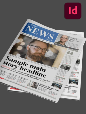 32 Page InDesign Newspaper Template