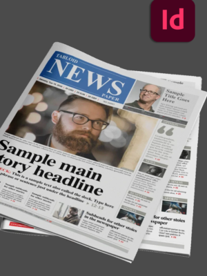 32 Page InDesign Newspaper Template