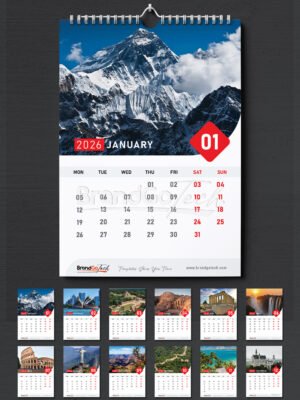 Resonate 2026 Wall Calendar Template