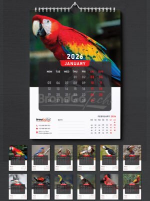 Plan Zone 2026 Wall Calendar Template