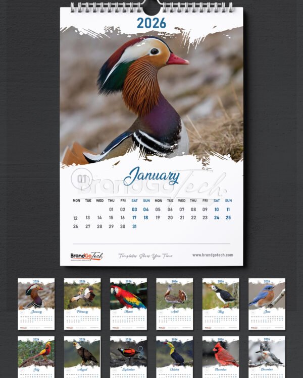 Time Craft 2026 Wall Calendar Template Kenya