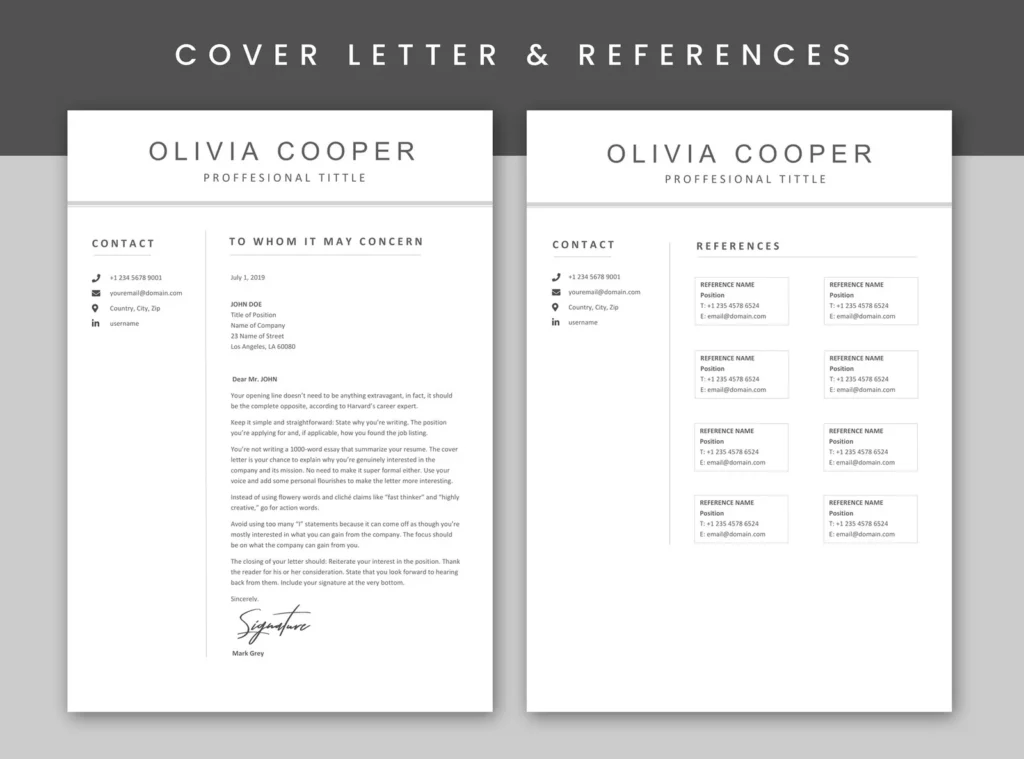 MS Word Resume/CV Template for Kenya