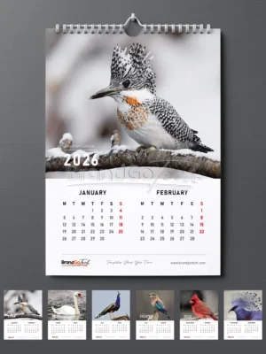 6-Leaf Wall Calendar Printing in Mombasa Kenya (A3)