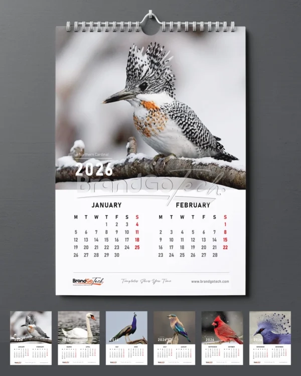 6-Leaf Wall Calendar Printing in Mombasa Kenya (A3)