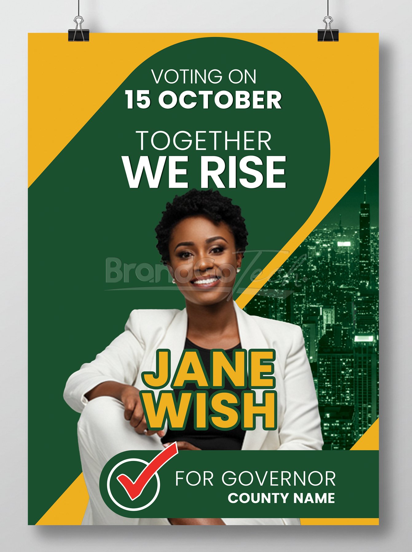 Governorship Campaign Poster PSD Template