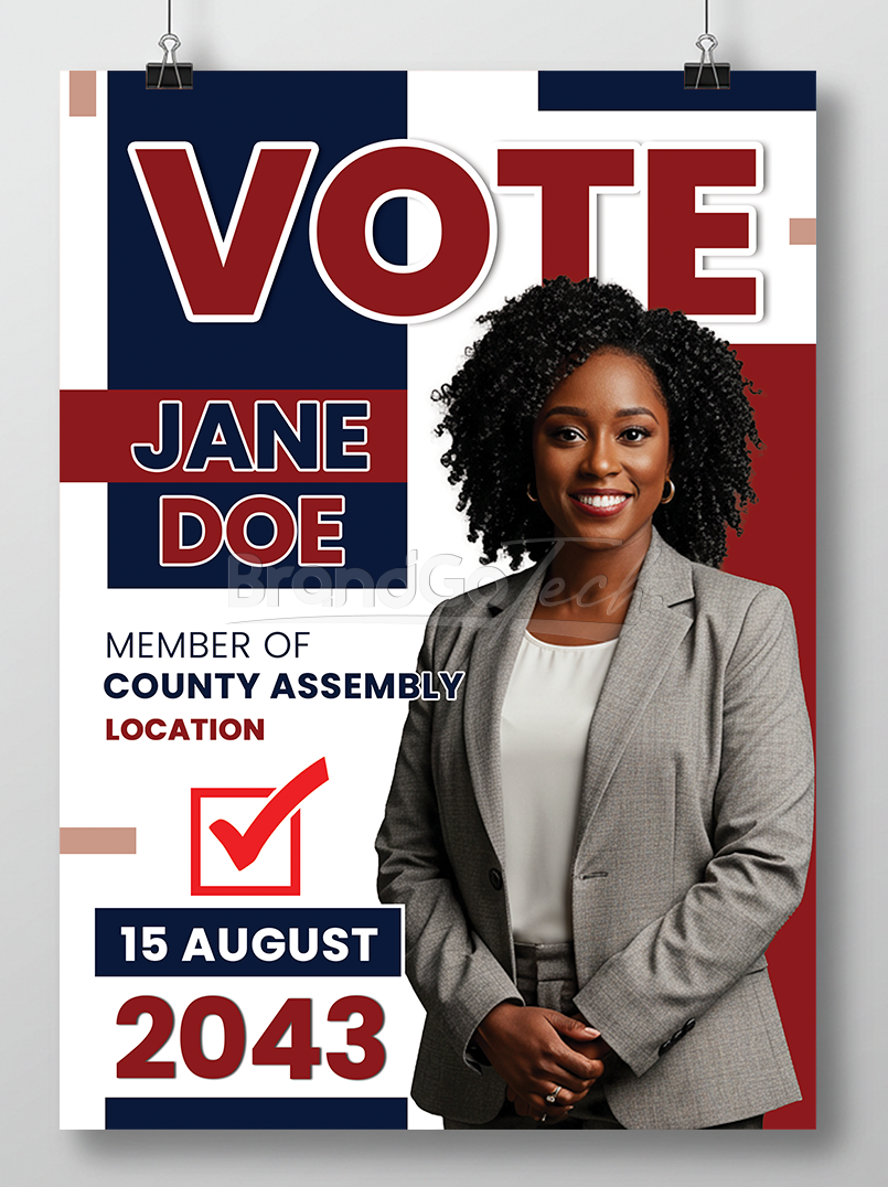 MCA Election Campaign Poster PSD Template (Kenyan Market)