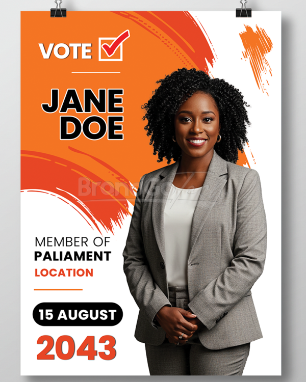 MP Election Campaign Poster PSD Template (Kenyan Market)