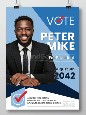 Presidential Candidate Campaign Poster Kenya