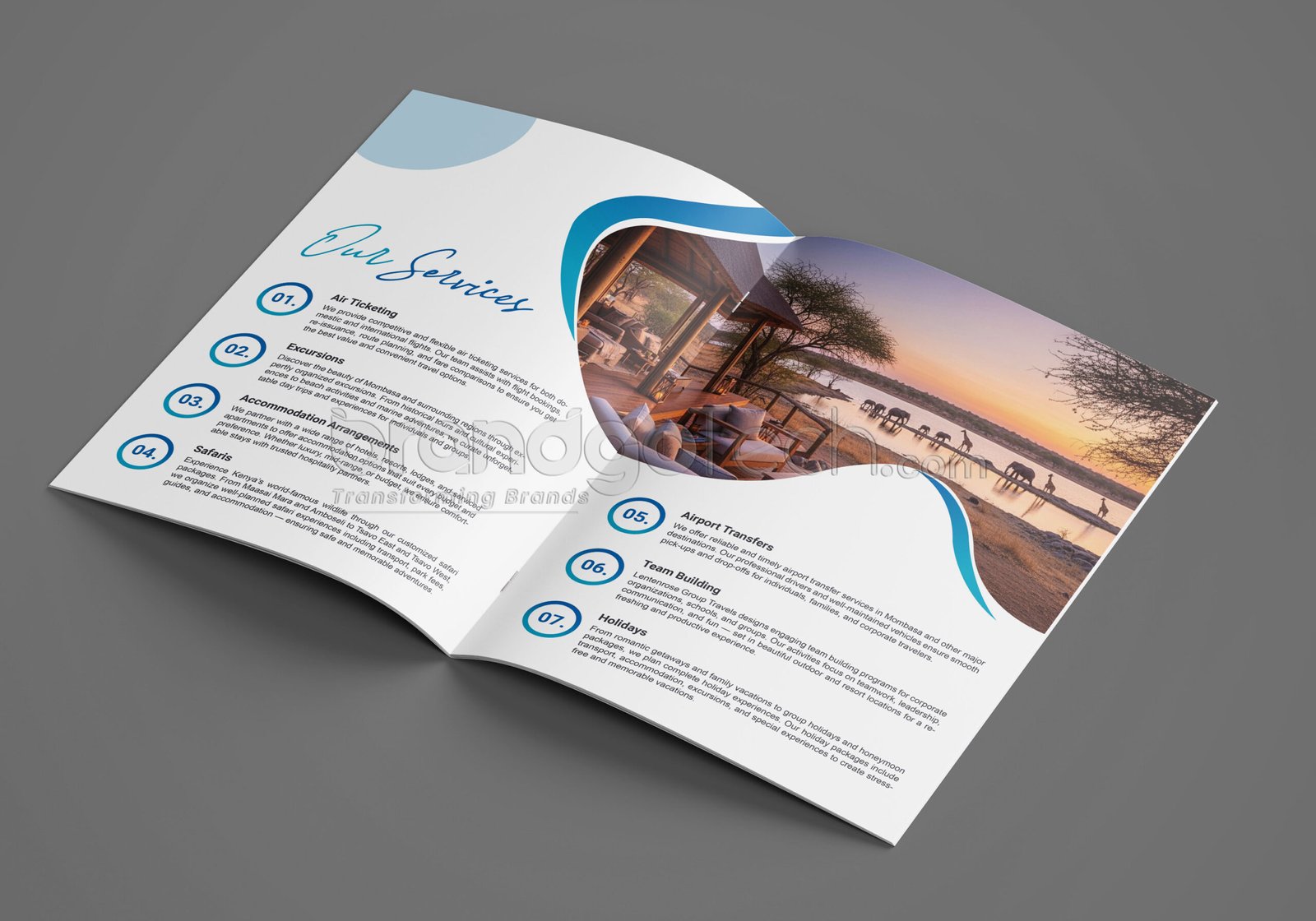 8 Page Tours and Travel Company Profile Template