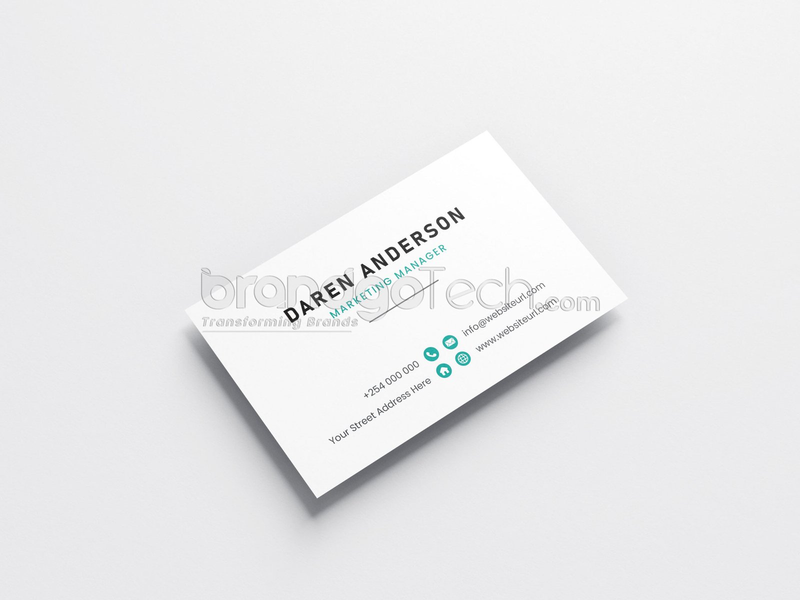 Double Sided Business Card Template (Ai, EPS)