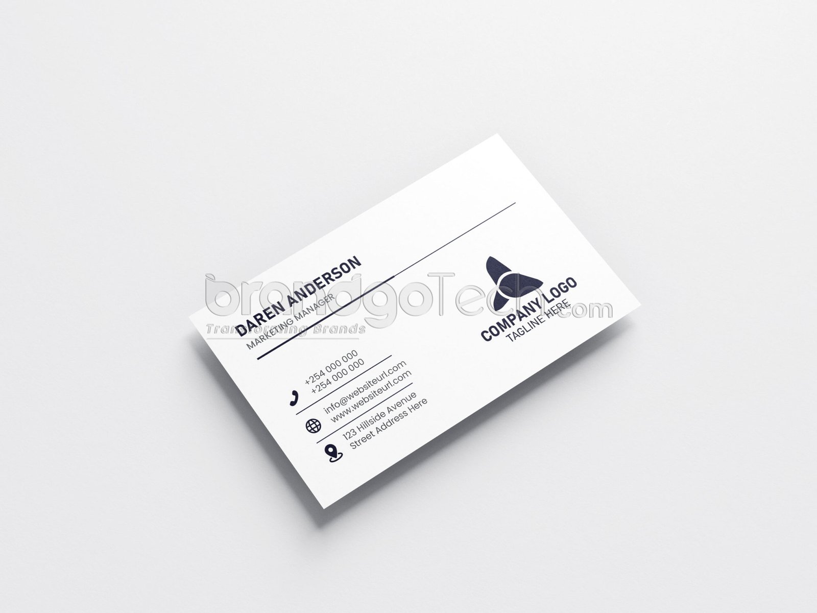 Double Sided Business Card Template (Ai, EPS)