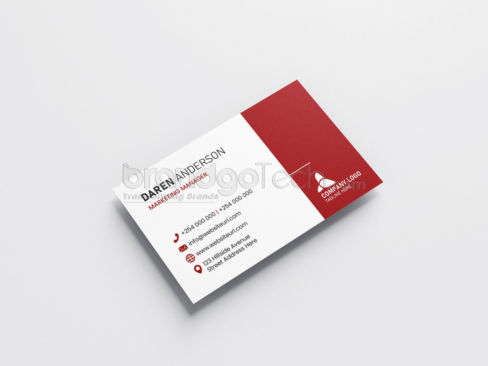 Double Sided Business Card Template (Ai, EPS)