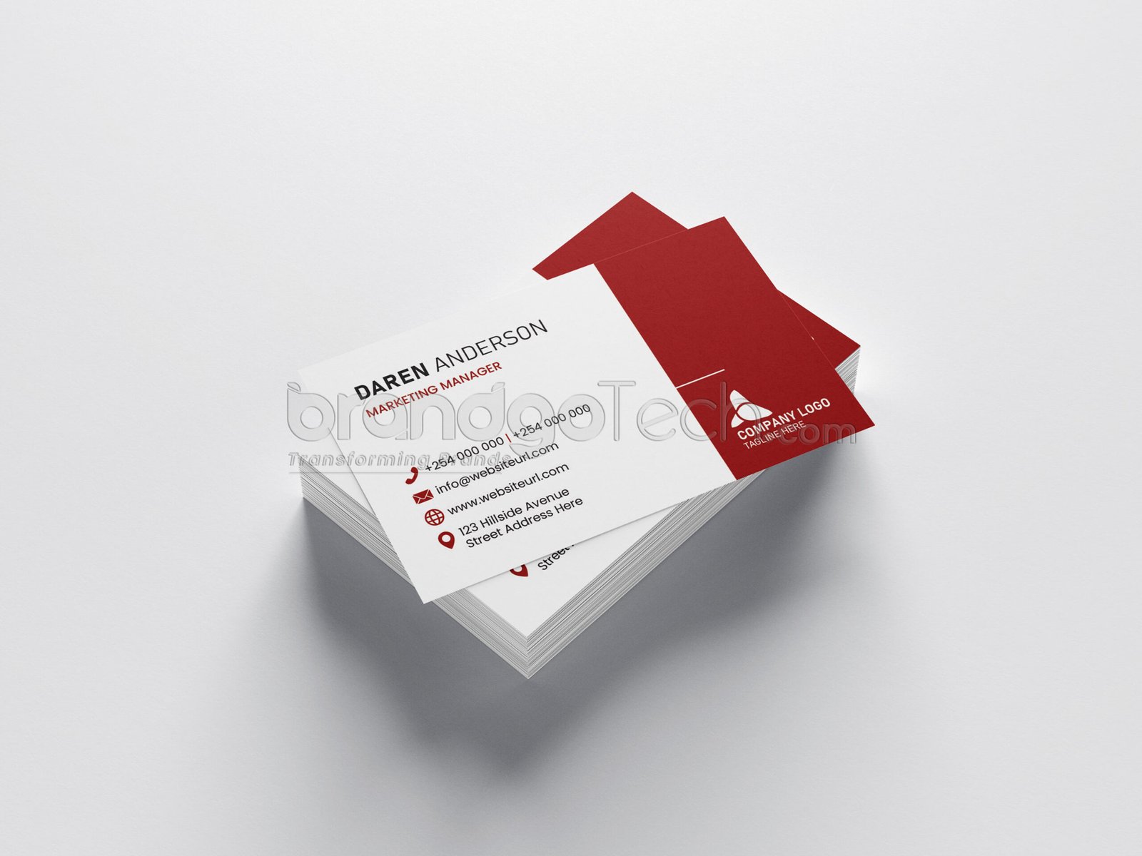 Double Sided Business Card Template (Ai, EPS)