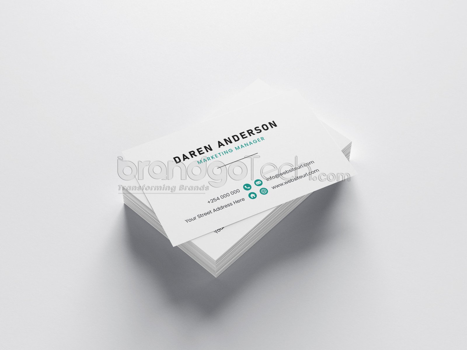 Double Sided Business Card Template (Ai, EPS)