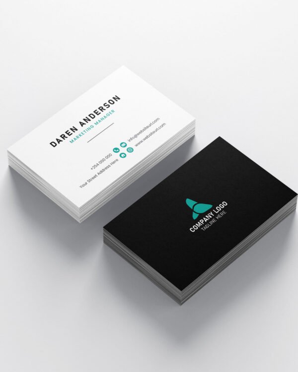 Double Sided Business Card Template (Ai, EPS)