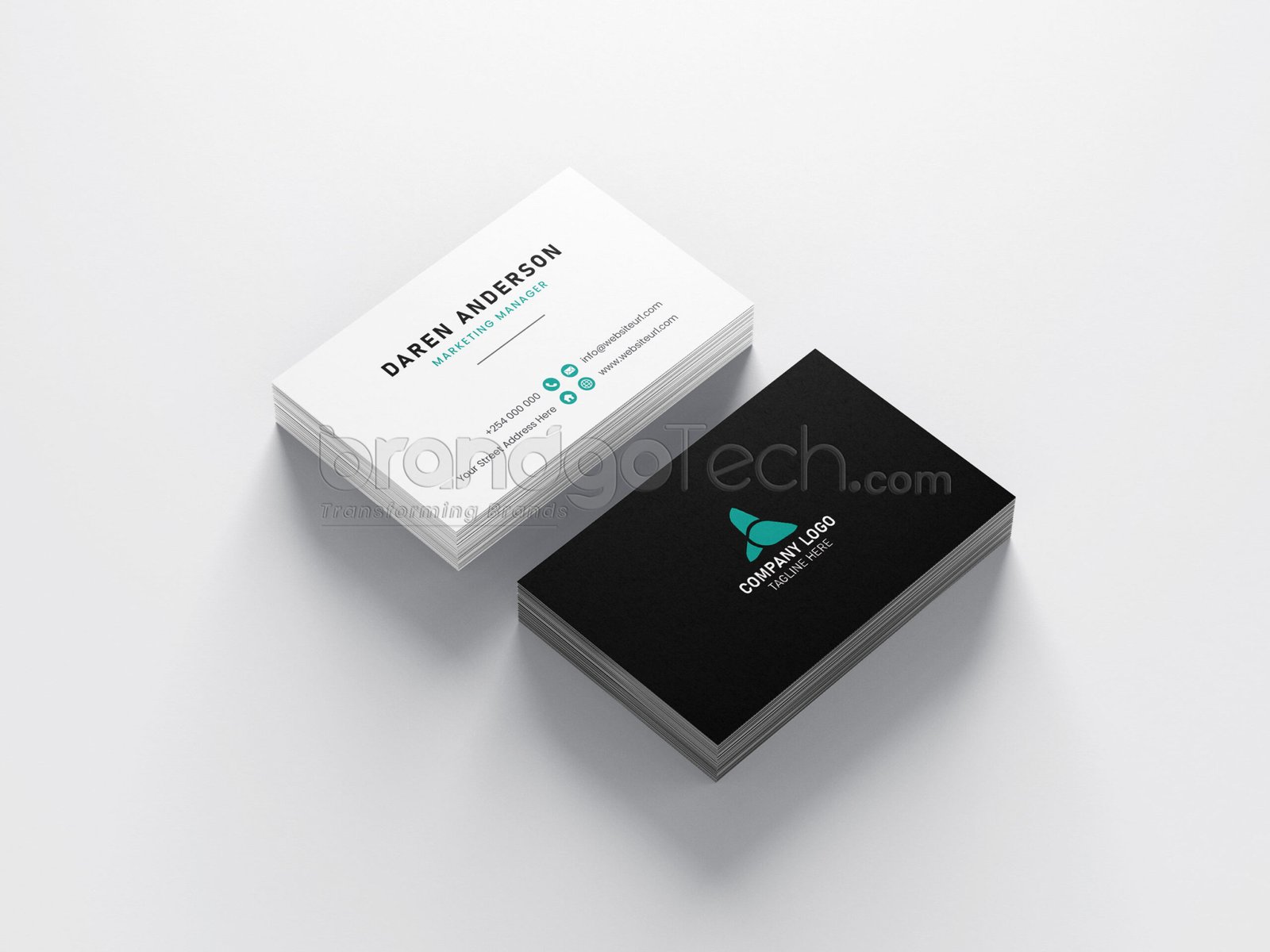 Double Sided Business Card Template (Ai, EPS)