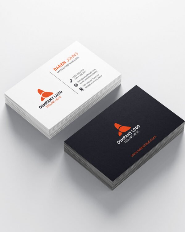 Double Sided Business Card Template (Ai, EPS)