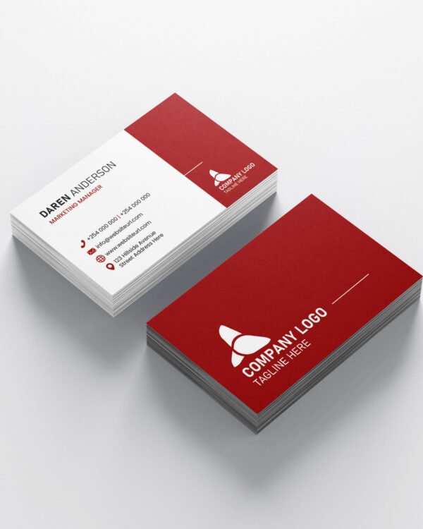 Double Sided Business Card Template (Ai, EPS)